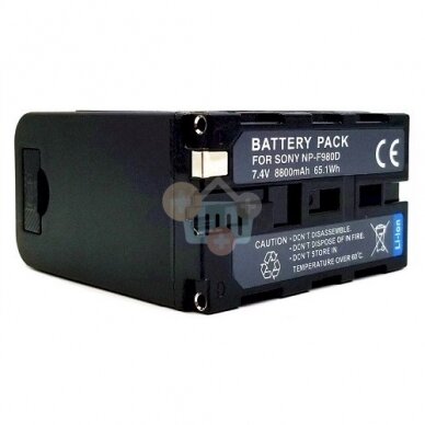 SONY NP-F980D baterija, 8800mAh SONY NP-F980D baterija, 8800mAh
