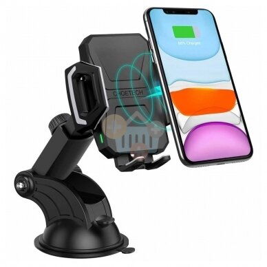 Telefono laikiklis automobiliui CHOETECH T521 su belaidžiu krovimu 15W Telefono laikiklis automobiliui CHOETECH T521 su belaidžiu krovimu 15W