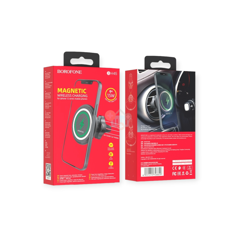 Telefono laikiklis Borofone Magnetic Car Air Vent Mount 15W +++ TOP Funkcionalumas 3 Telefono laikiklis Borofone Magnetic Car Air Vent Mount 15W +++ TOP Funkcionalumas 3