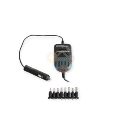 Nešiojamo kompiuterio automobilinis 12V universalus įkroviklis 80W Nešiojamo kompiuterio automobilinis 12V universalus įkroviklis 80W