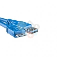 USB laidas USB Type A -> Micro USB Type B (mėlynas, 1,5m.)
