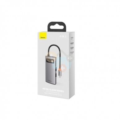 USB-C šakotuvas Baseus 4 in 1: USB 3.2, USB-C (PD 100W), HDMI (4K 30 Hz) +++ TOP Funkcionalumas 1 USB-C šakotuvas Baseus 4 in 1: USB 3.2, USB-C (PD 100W), HDMI (4K 30 Hz) +++ TOP Funkcionalumas 1