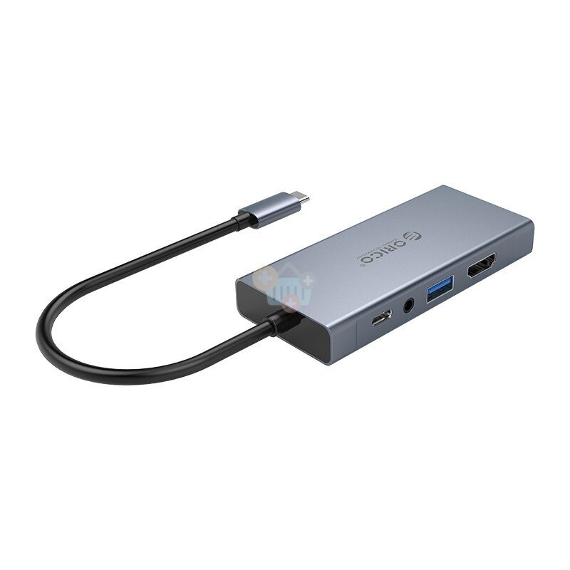 USB-C šakotuvas ORICO 5 in 1: HDMI, USB 3.0, PD 3.0, VGA, 3.5mm AUX +++ TOP Mobilumas 2