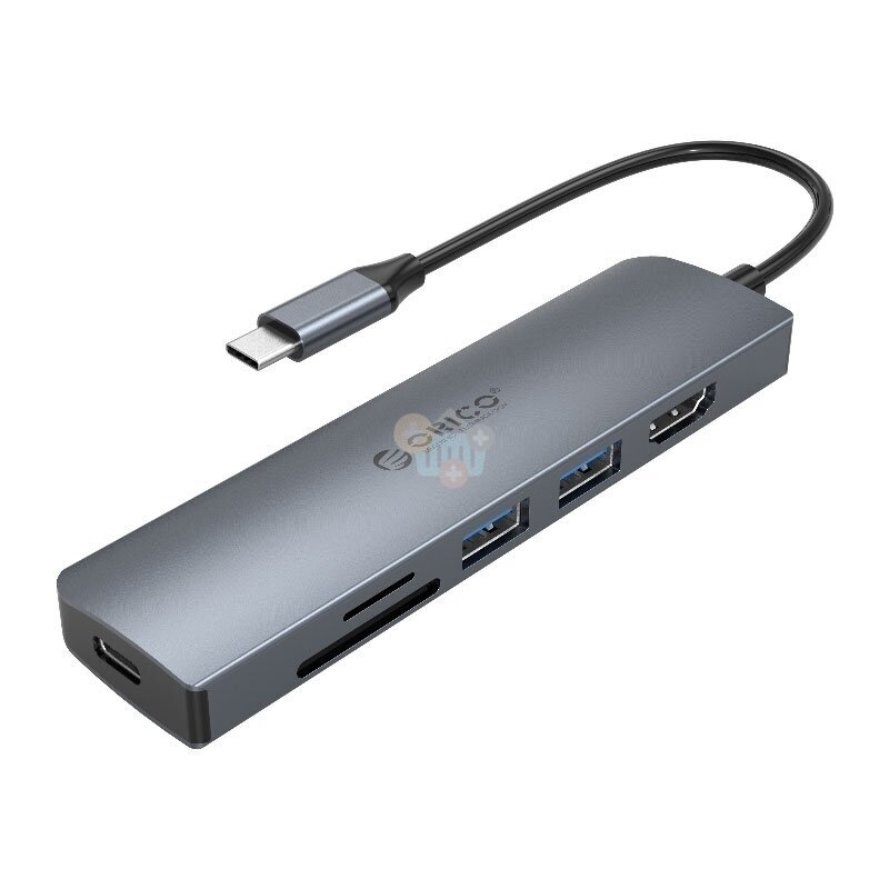 USB šakotuvas ORICO 6 in 1: HDMI, USB 3.0, PD 3.0, TF/ SD +++ TOP Mobilumas 2 USB šakotuvas ORICO 6 in 1: HDMI, USB 3.0, PD 3.0, TF/ SD +++ TOP Mobilumas 2