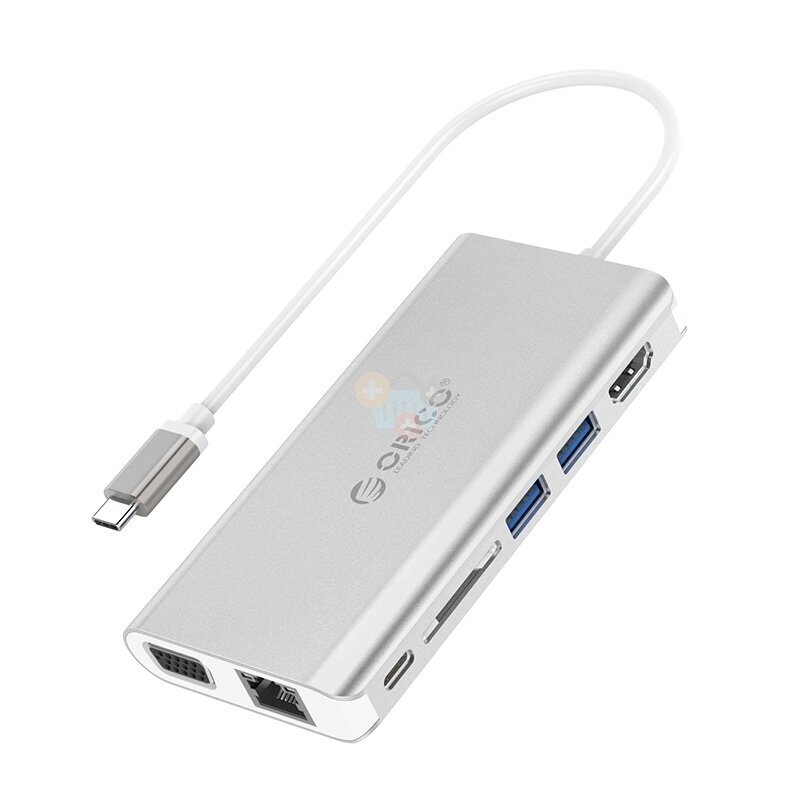 USB šakotuvas ORICO 8 in 1: Type-C; HDMI, USB 3.0, PD 3.0, TF/ SD; RJ45 +++ TOP Mobilumas USB šakotuvas ORICO 8 in 1: Type-C; HDMI, USB 3.0, PD 3.0, TF/ SD; RJ45 +++ TOP Mobilumas