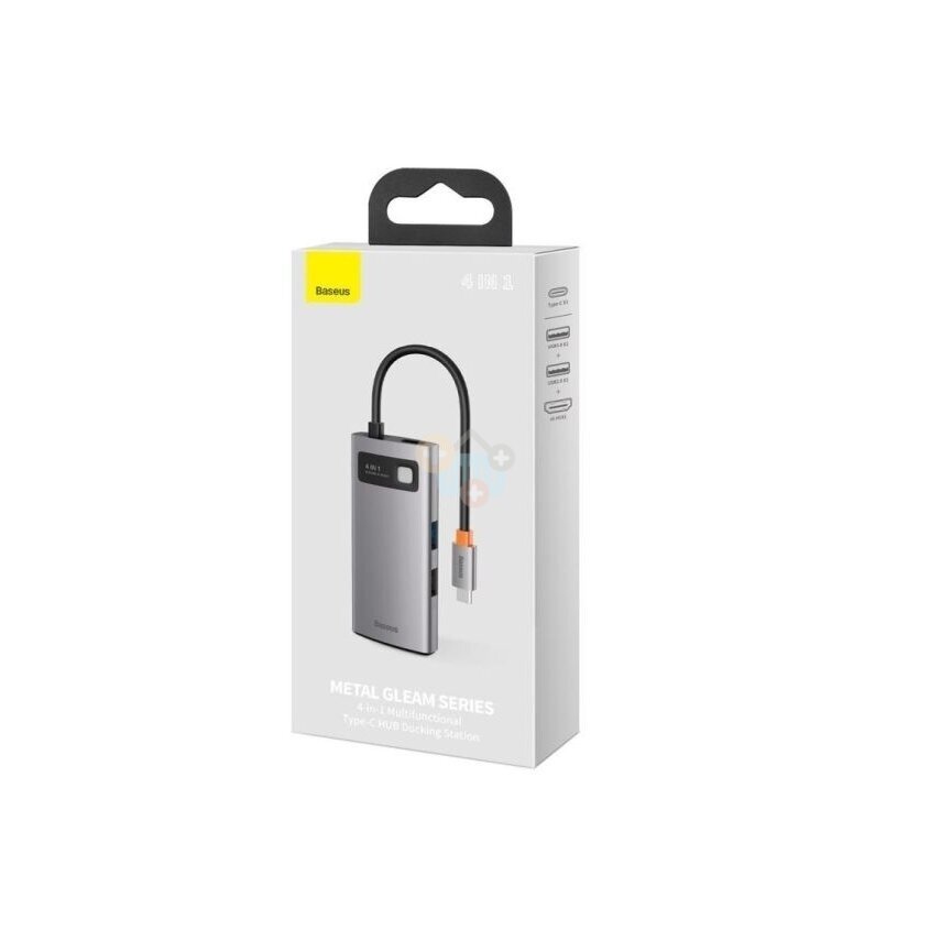 USB-C šakotuvas Baseus 4 in 1: USB 3.2, USB-C (PD 100W), HDMI (4K 30 Hz) +++ TOP Funkcionalumas 1 USB-C šakotuvas Baseus 4 in 1: USB 3.2, USB-C (PD 100W), HDMI (4K 30 Hz) +++ TOP Funkcionalumas 1