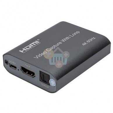Vaizdo fiksavimo įrenginys HDMI USB2.0, 4K 60Hz Vaizdo fiksavimo įrenginys HDMI USB2.0, 4K 60Hz