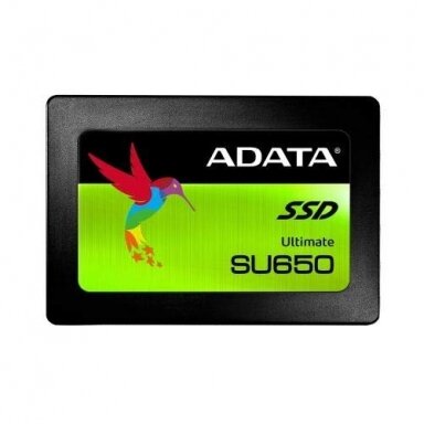 Vidinis kietasis diskas ADATA ULTIMATE SU650 2.5" SSD 240GB SATA III  450 MB/s 520Mb/s