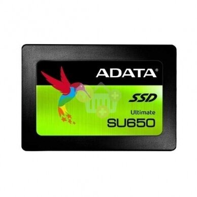 Vidinis kietasis diskas ADATA ULTIMATE SU650 2.5" SSD 240GB SATA III 450 MB/s 520Mb/s Vidinis kietasis diskas ADATA ULTIMATE SU650 2.5" SSD 240GB SATA III 450 MB/s 520Mb/s