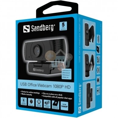WEB kamera Sandberg USB Office 1080P HD +++ TOP Balansas 4 WEB kamera Sandberg USB Office 1080P HD +++ TOP Balansas 4