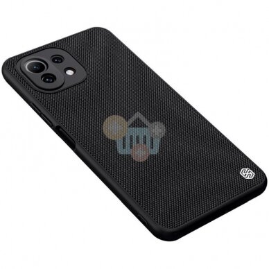 Xiaomi Mi 11 Lite 4G/5G dėklas Nillkin Textured Case (juodas) +++ Top Kokybė 6