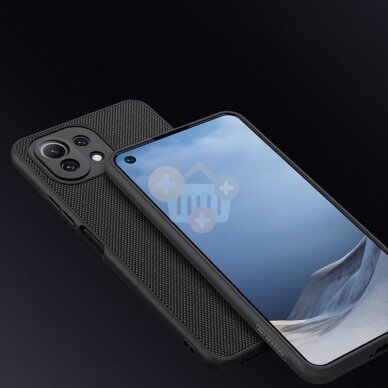 Xiaomi Mi 11 Lite 4G/5G dėklas Nillkin Textured Case (juodas) +++ Top Kokybė 2