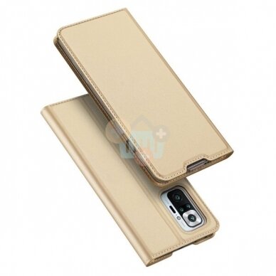 Xiaomi Redmi Note 10 Pro dėklas Dux Ducis Skin Pro (auksinis) +++ TOP Balansas