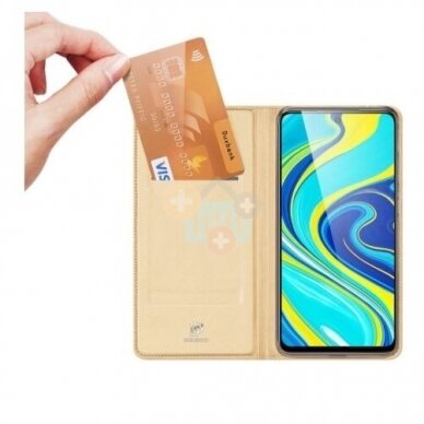 Xiaomi Redmi Note 9 Pro, Note 9 Pro Max dėklas Dux Ducis Skin Pro (auksinis) +++ TOP Balansas 2