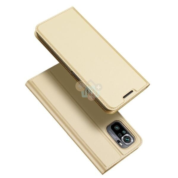 Xiaomi Redmi Note 10, 10S dėklas Dux Ducis Skin Pro (auksinis) +++ TOP Balansas