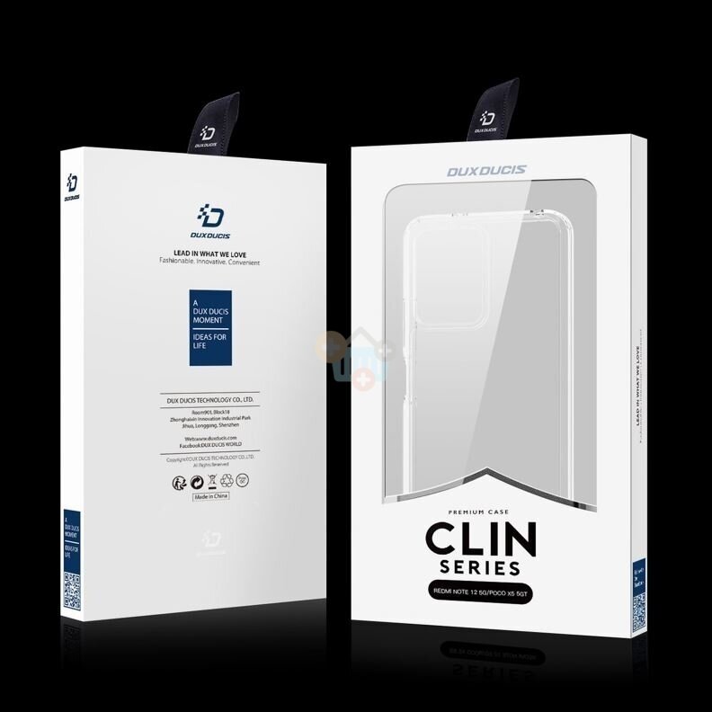 Xiaomi Redmi Note 12 5G, Poco X5 5G dėklas Dux Ducis Clin 1