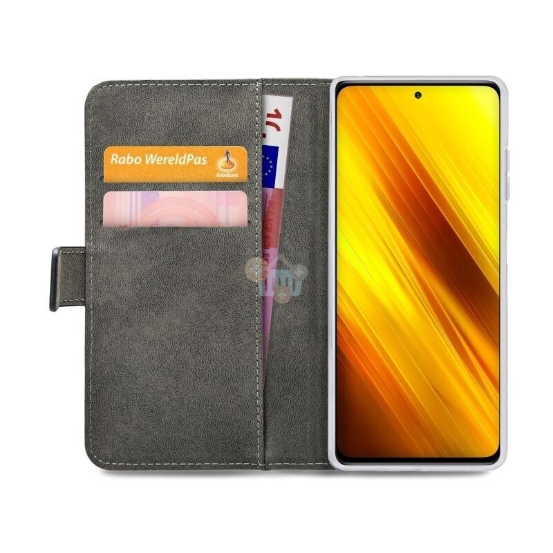 Xiaomi Poco X3 NFC / Poco X3 Pro dėklas Mobilize Classic Gelly Wallet (juodas) 2